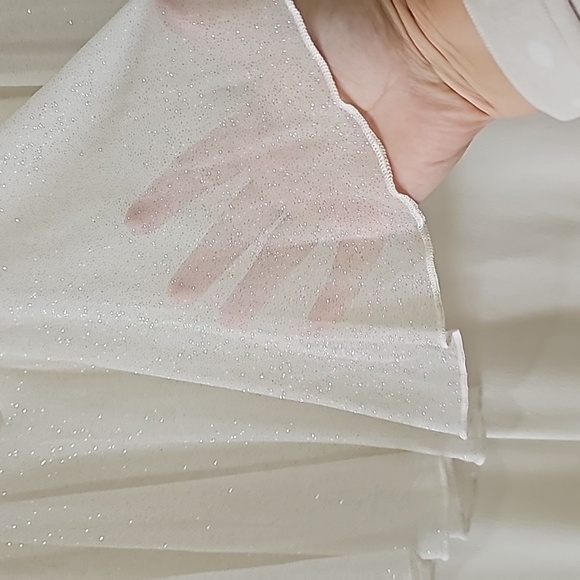 Sunny 2.0 Sparkly Capelet Ivory Jumpsuit - Picture 7 of 8